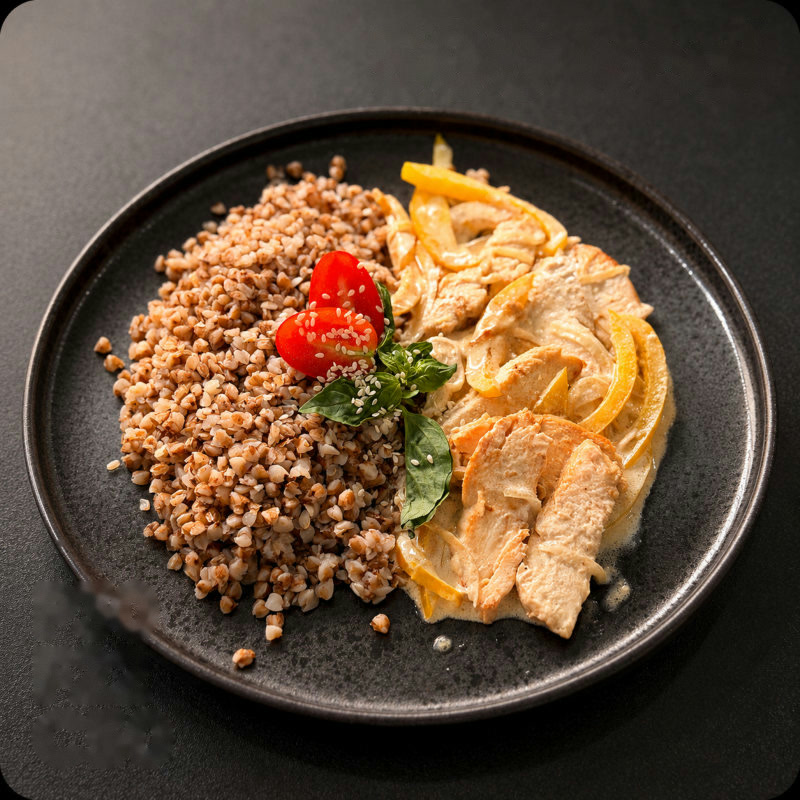 Куриное фрикасе с гречкой Plate Mate